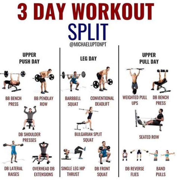 How do I split my workout in 3 days?