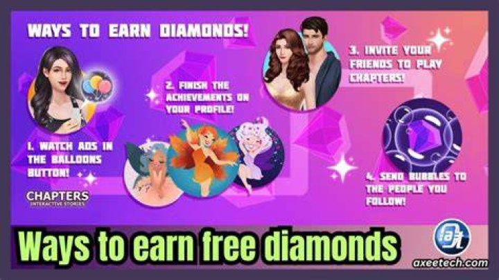 How do you earn diamonds in chapters?