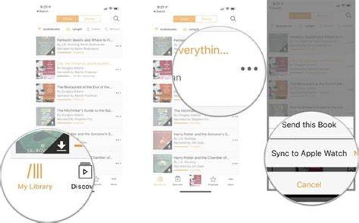 How do you sync Audible books to Iphone?