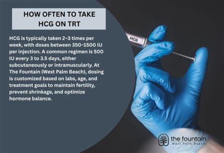 How often hCG on TRT?