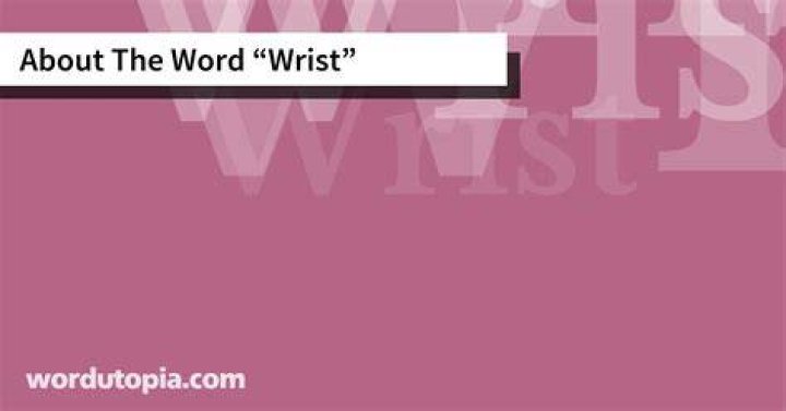 What is the word wrist?