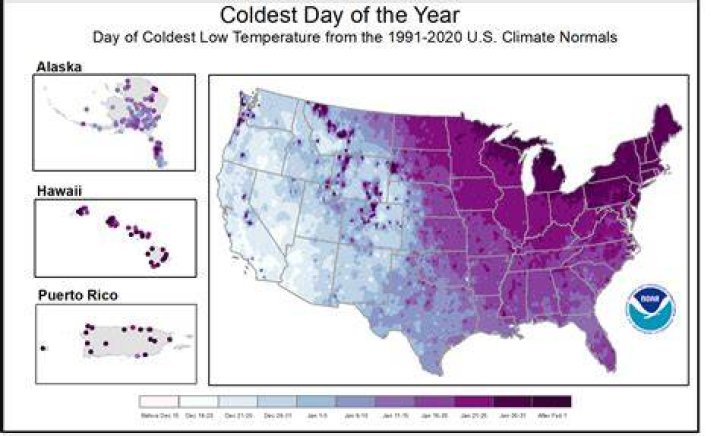 What was the coldest day in February 2019?