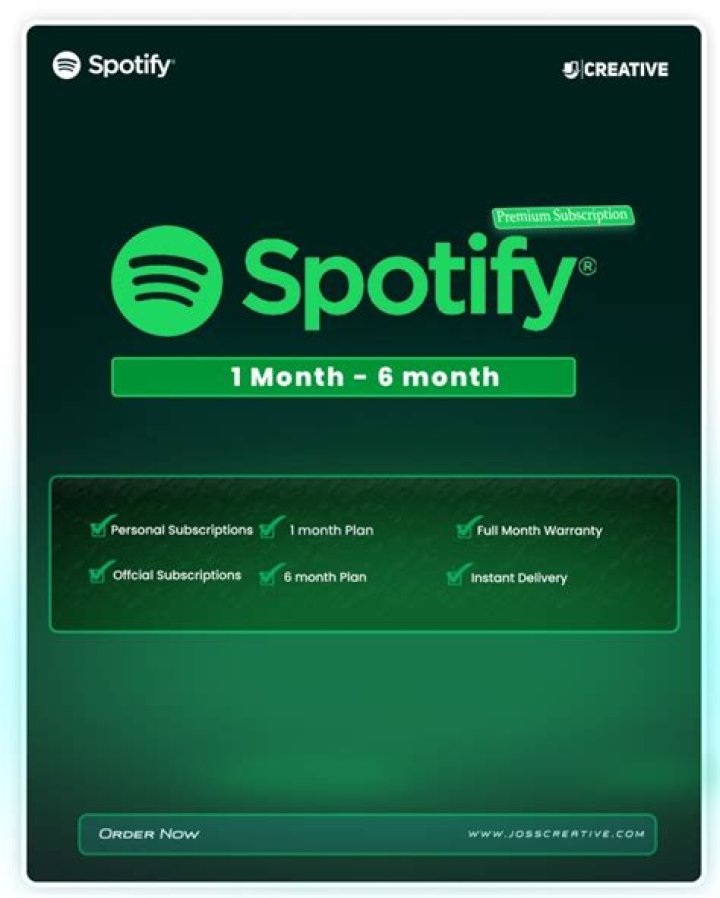 Where is subscription page on Spotify?